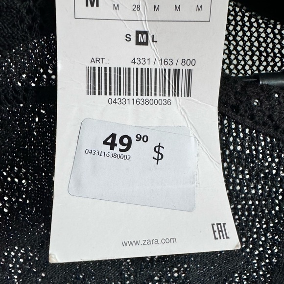 Black Zara knit cardigan - Picture 3 of 5